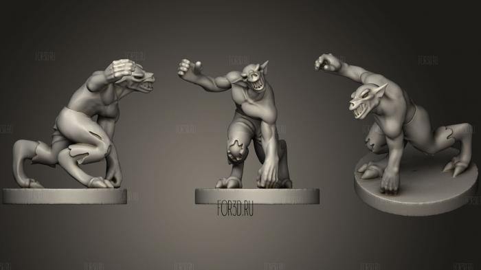Lovecraftian Ghoul stl model for CNC